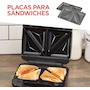 Miniatura de Black+Decker Estación de Desayunos 3 en 1 WM2000S-LA, Waflera, Sandwichera y Parrilla, Color Negro, Diseño Compacto con Placas Intercambiables