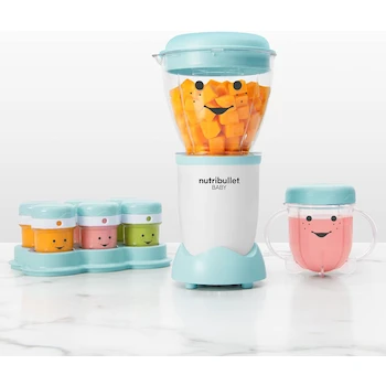 Imagen 2 de Nutribullet Baby Licuadora Personal para Bebés Color Azul Set de 12 Piezas