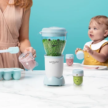 Imagen 4 de Nutribullet Baby Licuadora Personal para Bebés Color Azul Set de 12 Piezas