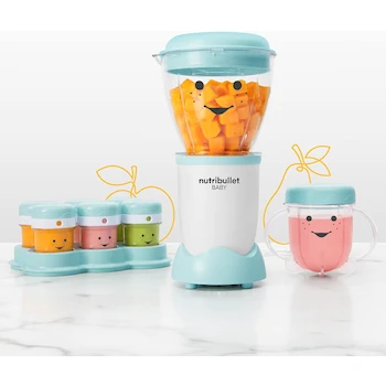 Imagen 5 de Nutribullet Baby Licuadora Personal para Bebés Color Azul Set de 12 Piezas