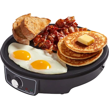 Imagen de referencia para Hukën x MasterChef Crepera Eléctrica NONSTICK+ 30 cm MK-CM-V2 Plancha Multifuncional Antiadherente Negro