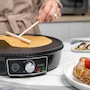 Miniatura de Hukën x MasterChef Crepera Eléctrica NONSTICK+ 30 cm MK-CM-V2 Plancha Multifuncional Antiadherente Negro