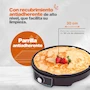 Miniatura de Hukën x MasterChef Crepera Eléctrica NONSTICK+ 30 cm MK-CM-V2 Plancha Multifuncional Antiadherente Negro