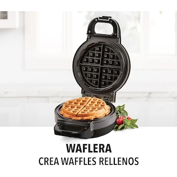 Imagen 2 de PowerXL Wafflera para Waffles Rellenos, Placas Profundas de 18 cm, Capacidad para Waffles de 5 cm de Grosor, Modelo HRW6107-LA