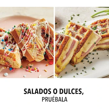 Imagen 5 de PowerXL Wafflera para Waffles Rellenos, Placas Profundas de 18 cm, Capacidad para Waffles de 5 cm de Grosor, Modelo HRW6107-LA