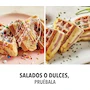 Miniatura de PowerXL Wafflera para Waffles Rellenos, Placas Profundas de 18 cm, Capacidad para Waffles de 5 cm de Grosor, Modelo HRW6107-LA