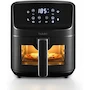 Miniatura de Hukën x MasterChef® StylePro™ – Freidora de Aire Multifuncional 4.5L Acero Inoxidable con Ventana y Luz Interna