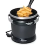 Miniatura de Presto 05420 FryDaddy Freidora Eléctrica Negra, Serie FryDaddy, Modelo 05420, Color Negro, Capacidad para Cuatro Porciones con 4 Tazas de Aceite, Tamaño Compacto 21.3 x 20.7 x 18.7 cm, Marca Presto, Material Cerámica y Aluminio Fundido