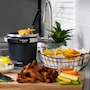 Miniatura de Presto 05420 FryDaddy Freidora Eléctrica Negra, Serie FryDaddy, Modelo 05420, Color Negro, Capacidad para Cuatro Porciones con 4 Tazas de Aceite, Tamaño Compacto 21.3 x 20.7 x 18.7 cm, Marca Presto, Material Cerámica y Aluminio Fundido