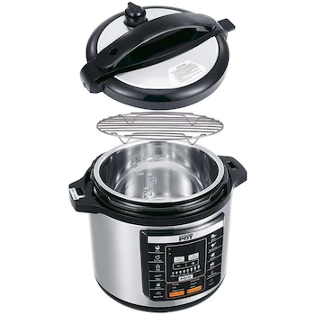 Imagen 4 de Olla de Presión Eléctrica Koblenz Kitchen Magic Pot 8 Litros Color Plata Modelo KMP-1200 IN