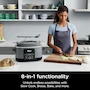 Miniatura de Ninja MC1001 Foodi PossibleCooker PRO 8.5 Quart Multi-Cooker, Sea Salt Grey, with Glass Lid & Integrated Spoon, Nonstick Oven Safe Pot