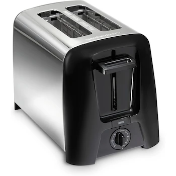Imagen alusiva al producto Hamilton Beach 22614Z Tostador de 2 Rebanadas, Color Negro con Plata, Dimensiones 28,7 x 16,26 x 17,78 cm