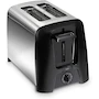 Miniatura de Hamilton Beach 22614Z Tostador de 2 Rebanadas, Color Negro con Plata, Dimensiones 28,7 x 16,26 x 17,78 cm