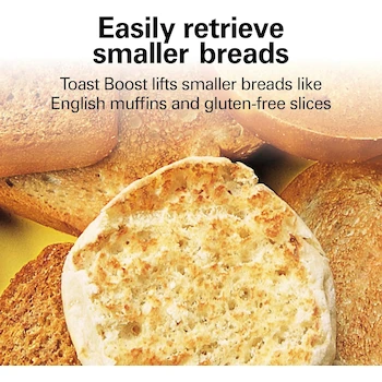 Imagen 4 de Hamilton Beach 22614Z Tostador de 2 Rebanadas, Color Negro con Plata, Dimensiones 28,7 x 16,26 x 17,78 cm