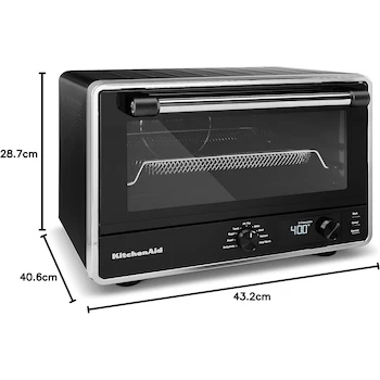 Imagen 3 de KitchenAid KCO124LBM Horno de Mesa Digital con Freidora de Aire 21 Litros Negro Mate