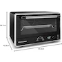 Miniatura de KitchenAid KCO124LBM Horno de Mesa Digital con Freidora de Aire 21 Litros Negro Mate