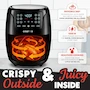 Miniatura de Gourmia GAF686 Freidora de Aire Digital 6 Qt (5.6 L) Capacidad Familiar Color Negro
