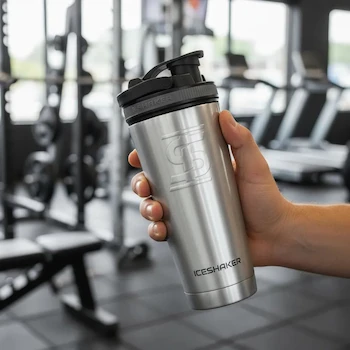 Imagen 2 de Ice Shaker Termo Shaker Acero Inoxidable 26oz / 768ml Marca Ice Shaker