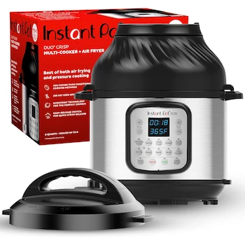 Imagen de referencia para Instant Pot Duo Crisp 11 en 1 Freidora de Aire y Olla Eléctrica a Presión 6 Litros / 6 Quart Acero Inoxidable