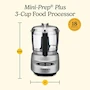 Miniatura de Cuisinart Mini-Prep Plus Procesador de Alimentos DLC-2ABC Cromo Cepillado 3 Tazas (24 oz)