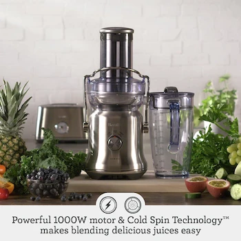 Imagen 3 de Breville Juice Fountain Cold Plus Extractor de Jugos BJE530, Acero Inoxidable, 70 onzas