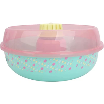 Imagen 3 de Mis Pastelitos - Máquina de Algodón de Azúcar Eléctrica para Hogar, Modelo B0CN2VLV7K, Color Principal Rosa con Detalles, Incluye Bastones y Guía de Recetas