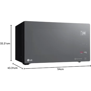 Imagen 2 de LG MS1596DIR.BBKFLAT Microondas NeoChef Inverter, color Negro, 1.5 Pies Cúbicos