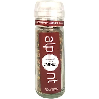 Imagen alusiva al producto Alpont Sazonador para Carnes, 40 g, Fabricante: Alimentos Al Punto, País de Origen: México, Altura del Artículo: 11.5 cm, ASIN: B07F459HZ3