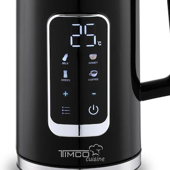 Imagen 3 de Tetera Timco Jarra Eléctrica Digital Automática JE8723DN 1.7 L 4 Niveles de Temperatura Preestablecidos Color Negro