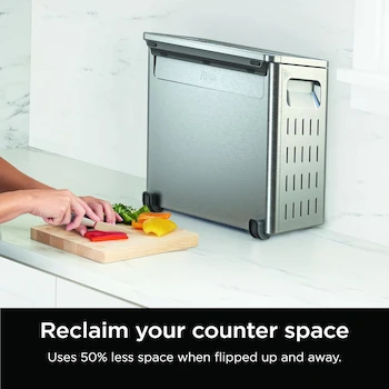 Imagen 3 de Ninja Flip Tostador Horno y Freidora de Aire 8 en 1 Gran Capacidad Abatible Acero Inoxidable SP151