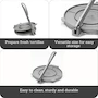 Miniatura de IMUSA USA MEXI-86008 Cast Aluminum Tortilla Press, 8-Inch, Silver