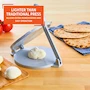 Miniatura de IMUSA USA MEXI-86008 Cast Aluminum Tortilla Press, 8-Inch, Silver