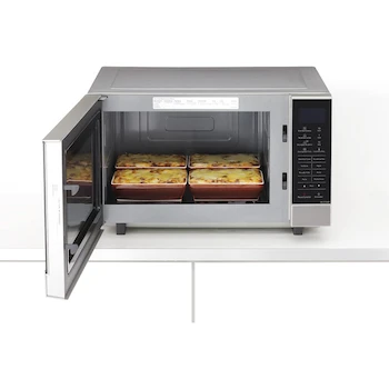 Imagen 2 de Microondas Inverter Panasonic Modelo NN-SF564MRPH Capacidad 1 Pie Cúbico Cavidad Flat & Wide 17 Programas Automáticos Color Plateado