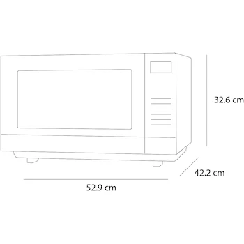 Imagen 3 de Microondas Inverter Panasonic Modelo NN-SF564MRPH Capacidad 1 Pie Cúbico Cavidad Flat & Wide 17 Programas Automáticos Color Plateado