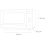 Miniatura de Microondas Inverter Panasonic Modelo NN-SF564MRPH Capacidad 1 Pie Cúbico Cavidad Flat & Wide 17 Programas Automáticos Color Plateado