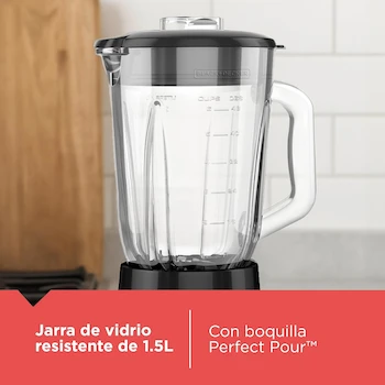 Imagen 4 de Black+Decker Licuadora FusionBlade BL1120SGM con Jarra de Vidrio 1.4 Litros Color Plata