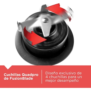 Imagen 5 de Black+Decker Licuadora FusionBlade BL1120SGM con Jarra de Vidrio 1.4 Litros Color Plata