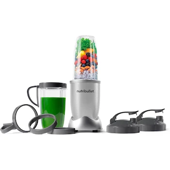 Imagen de referencia para NutriBullet NB9-1301S Pro 900W 13 Piezas Licuadora Extractor Plata Plateado