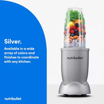Imagen 3 de NutriBullet NB9-1301S Pro 900W 13 Piezas Licuadora Extractor Plata Plateado