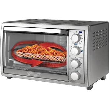 Imagen 1 de Black+Decker Horno Eléctrico Freidora de Aire 3 en 1 con Rostizador TO4315SS-LA Gris Acero Inoxidable