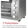 Miniatura de Black+Decker Horno Eléctrico Freidora de Aire 3 en 1 con Rostizador TO4315SS-LA Gris Acero Inoxidable