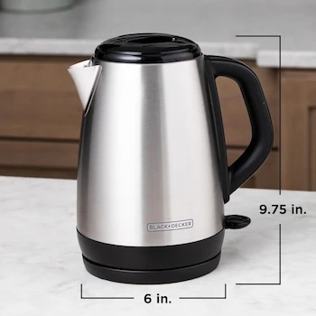 Imagen 3 de BLACK+DECKER KE1700SD Hervidor Eléctrico Inalámbrico de 1.7 Litros en Acero Inoxidable