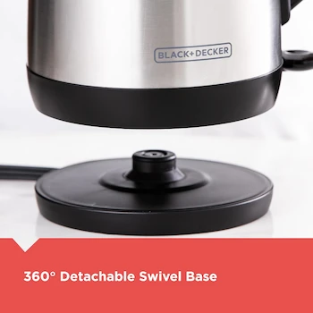 Imagen 5 de BLACK+DECKER KE1700SD Hervidor Eléctrico Inalámbrico de 1.7 Litros en Acero Inoxidable