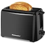 Miniatura de Elite Gourmet ECT1027B Tostador Negro de 2 Rebanadas con Ranuras Extra Anchas de 1.25 Pulgadas, Dimensiones 5.75 x 9.25 x 6.25 Pulgadas