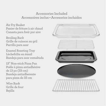 Imagen 5 de Breville the Smart Oven™ Air Fryer, Modelo BOV861BSS1BNA1, Color Acero Inoxidable, Capacidad 22 Litros, Dimensiones 28 x 37 x 47 cm, Serie Smart Oven