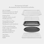 Miniatura de Breville the Smart Oven™ Air Fryer, Modelo BOV861BSS1BNA1, Color Acero Inoxidable, Capacidad 22 Litros, Dimensiones 28 x 37 x 47 cm, Serie Smart Oven