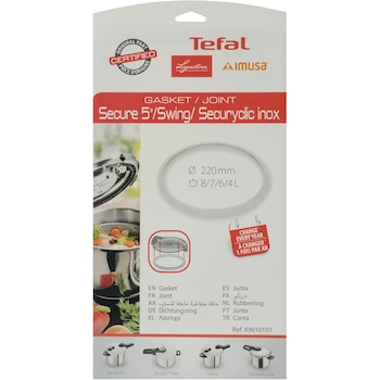 Imagen 4 de Empaque para Olla de Presión T-fal Secure 5 Neo 6L/8L, Junta de Goma Original X9010101, Repuesto Compatible Tefal Secure 5 Neo Inox