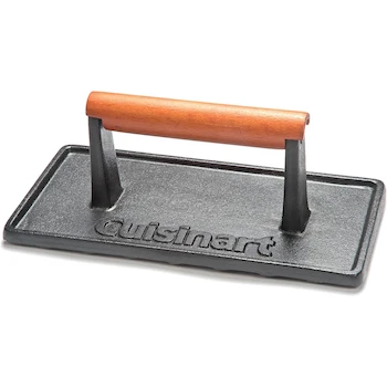 Imagen de referencia para Cuisinart CGPR-221 Cast Iron Grill Press with Wood Handle, 2.8 Pounds