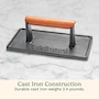 Miniatura de Cuisinart CGPR-221 Cast Iron Grill Press with Wood Handle, 2.8 Pounds