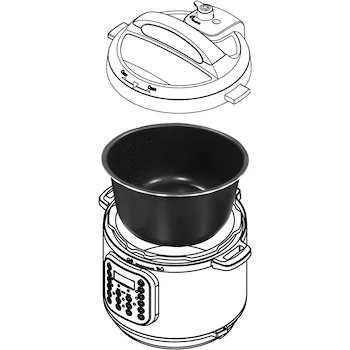 Imagen 5 de Instant Pot Bote Interior Antiadherente de Cerámica, Modelo IPCERAMIC60, Color Gris, Capacidad 5.7 Litros (5.67L), Diámetro 9.53 Pulgadas, Peso 630 g